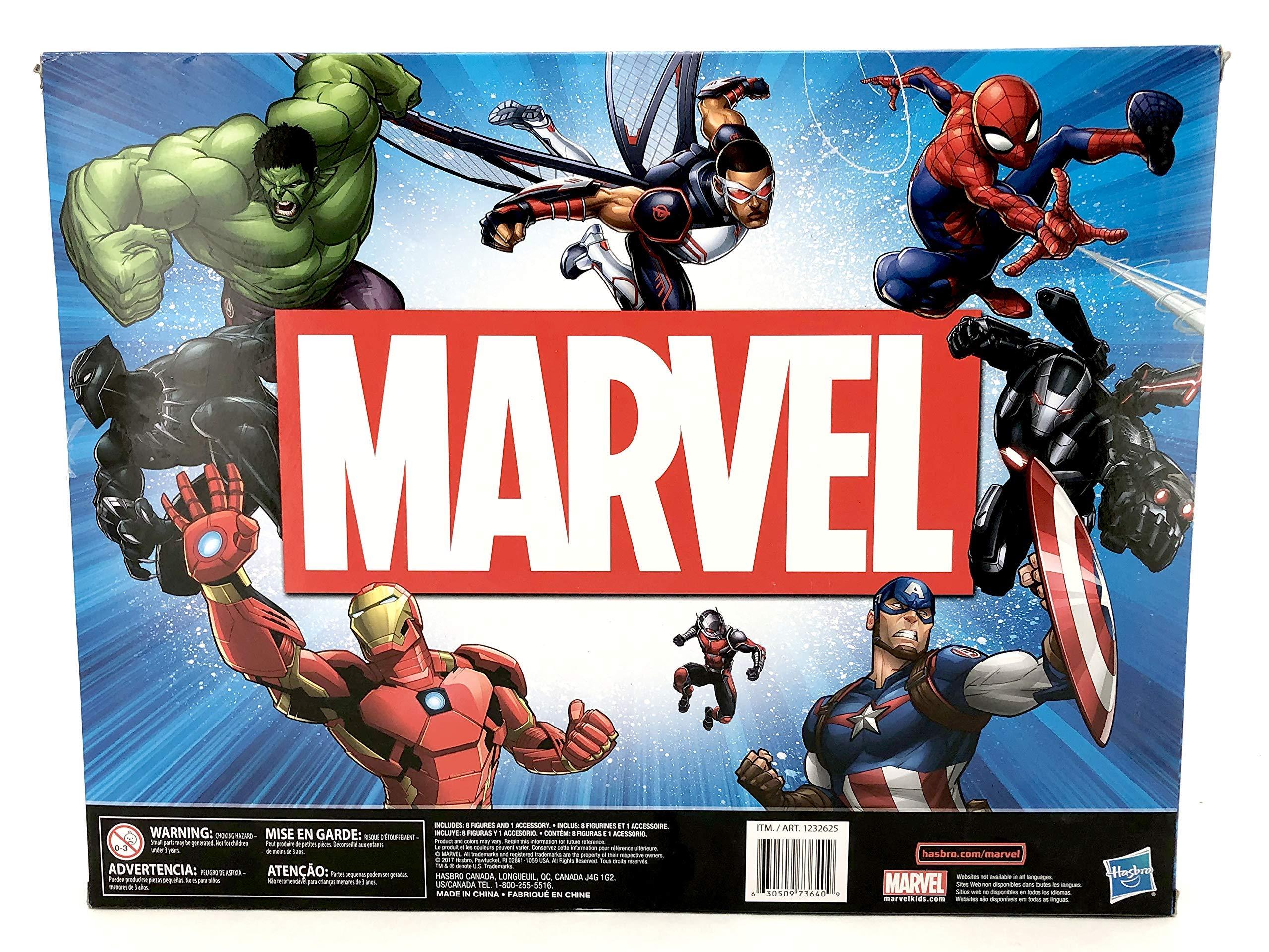 Transformers Marvel Avengers Action Figures - Iron Man, Hulk, Black Panther, Captain America, Spider Man, Ant Man, War Machine & Falcon! (8)
