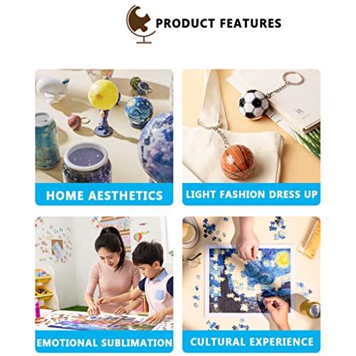 Generic Interactable Globe Puzzle 3D Jigsaw Puzzles 500 Pieces 3D Puzzles for Kids 3D Puzzle DIY Educational Learning Toys Bookshelf Insert Decor Innovative