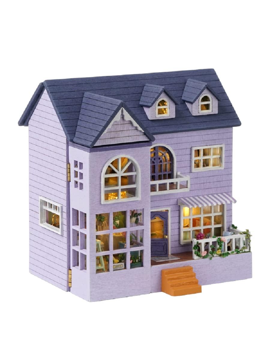 Ahilmrn Ahilmrn DIY Miniature Dollhouse Kit, DIY Wooden Dollhouse Handmade Miniature Building Kit Hobby Craft Home Decor