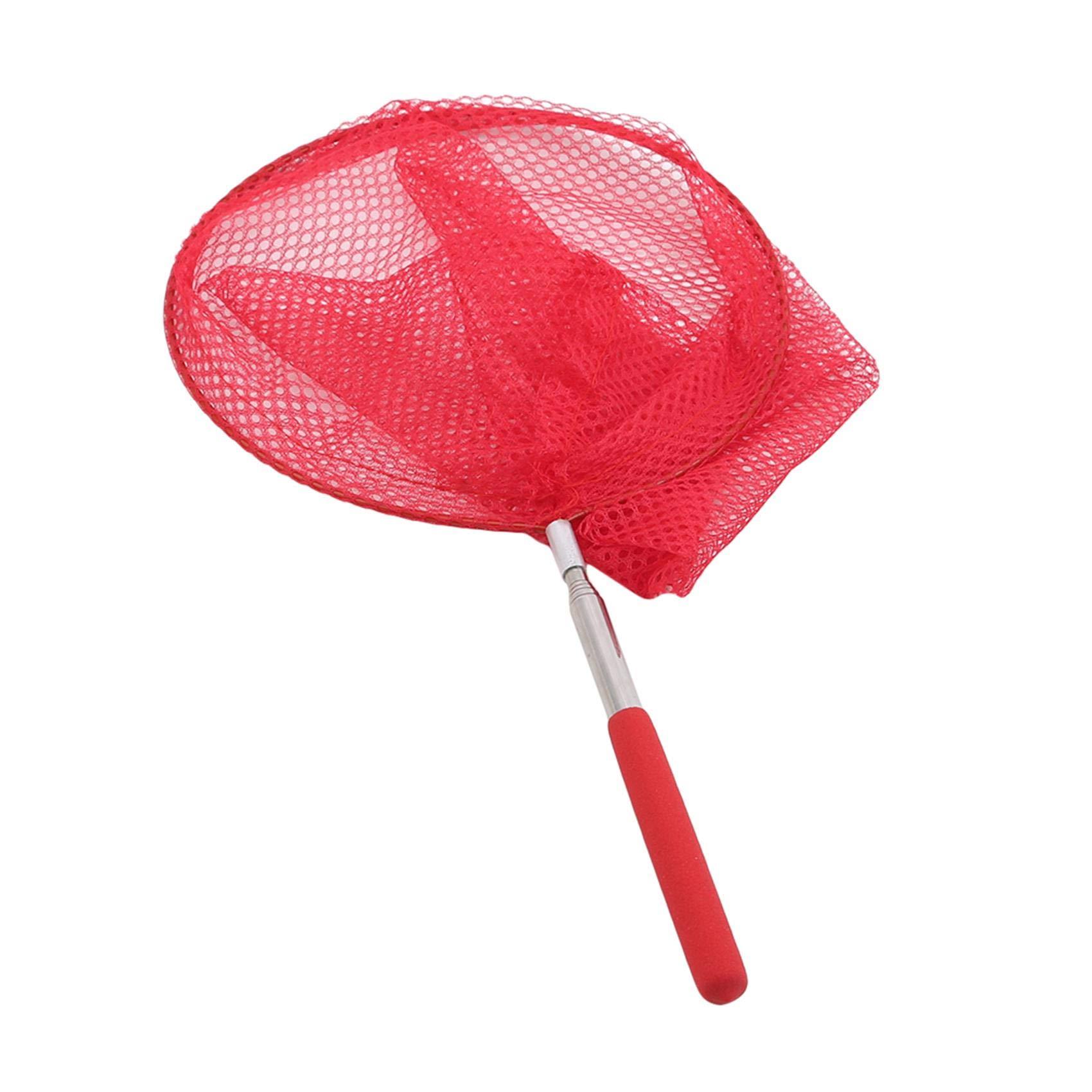 Generic Essencedelight Telescopic Butterfly Net Dragonfly Nets Insect Collecting Net Bug Catching Net Extendable Bird Net Fishing Nets Outdoor Tools,red