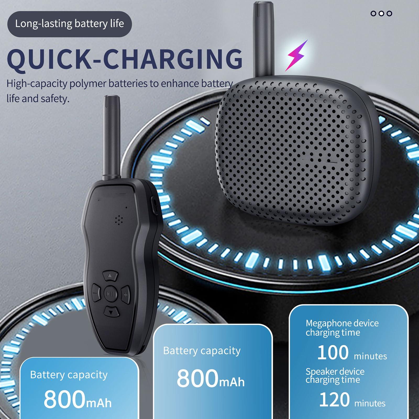 Generic Drone Speaker Megaphone Loudspeaker Ultra-Long Distance Wireless Mini Speaker Drone Walkie Talkie Two Way Radio Communication Accessories for DJI Air 3/Air 2S/Mavic 3 Pro/Mavic 3/Mavic 3 Classic