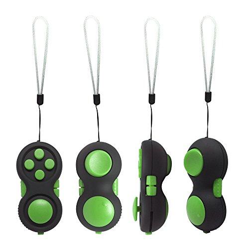 Ceavis Fidget Cube Ceavis Creative 6 Sides Dice Anti-anxiety and Depression Toys For Girl Boys Children Adults Christmas Gifts (Fidget Pad, Green)