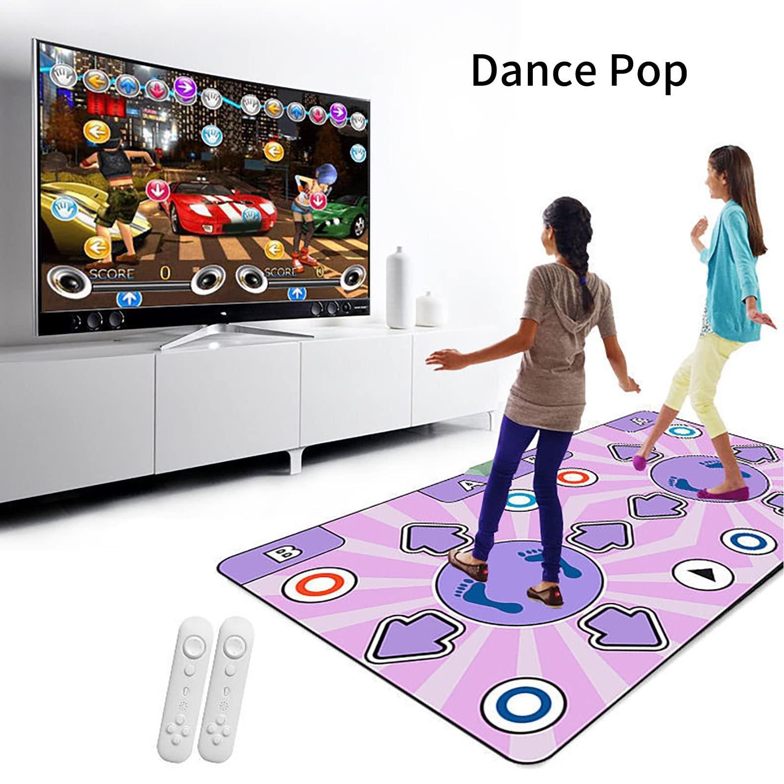 Fabater Fabater Dance Mat for TV, Electronic Dance Mat for Kids and Adults, Dancing Game Dance Pad, Wireless Non Slip Dancer Step Pads, Double User Dancing Mat, Girls & Boys