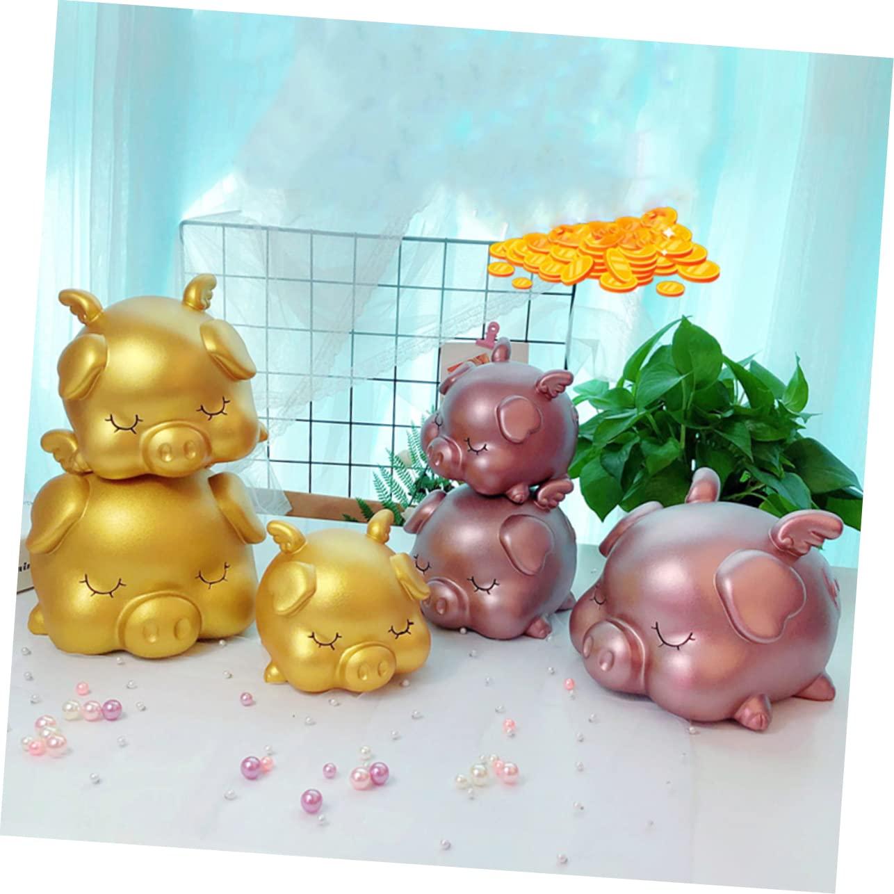 WOONEKY WOONEKY Money Bank Large Piggy Bank Clear Piggy Bank Alcancia Breakable Piggy Bank Piggy Bank Girls Piggy Bank for Adults Must Break to Open Piggy Bank for Boys Money Pot Child Lucky