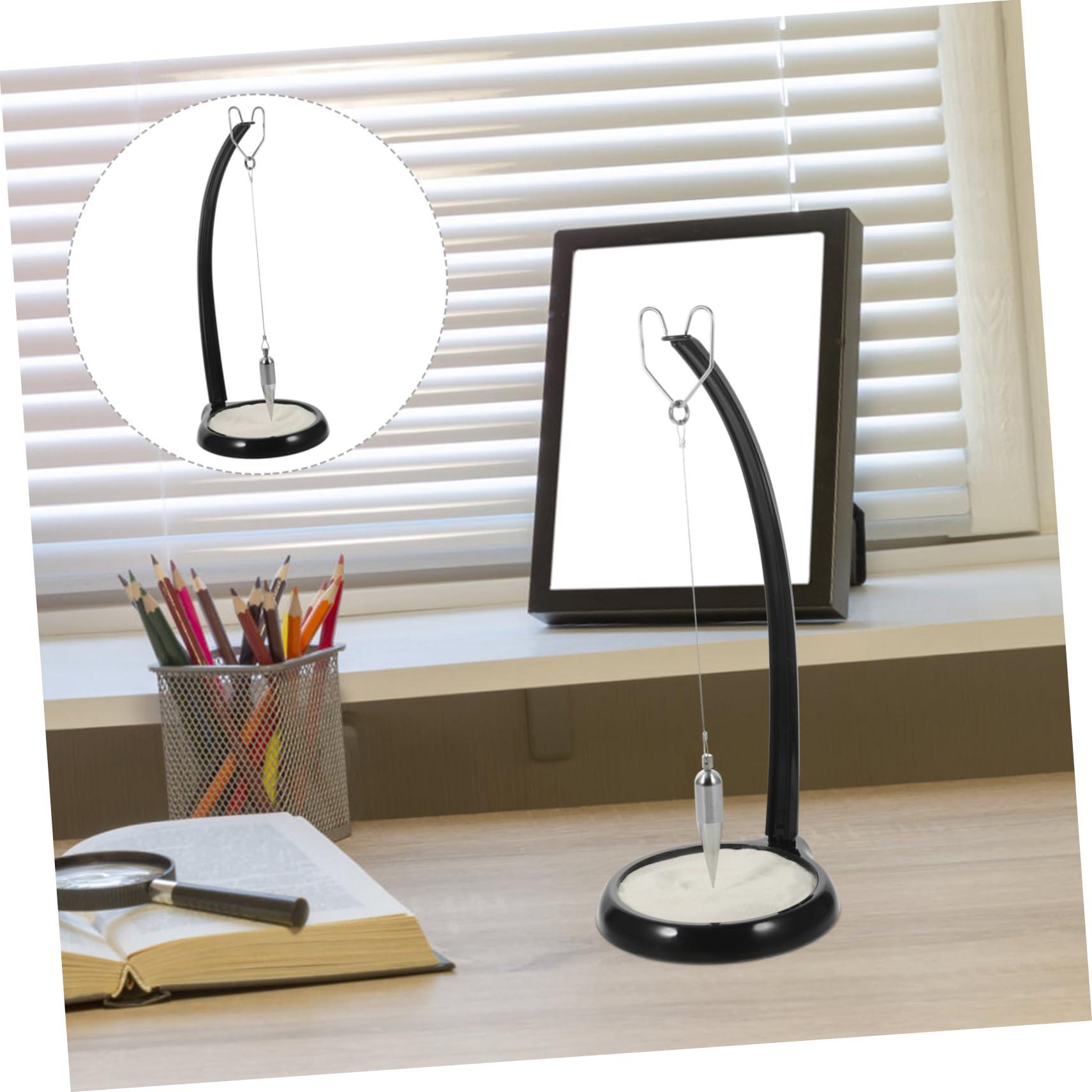 BESTonZON BESTonZON Home Decor Pendulum Table Centerpiece Metal Sand Pendulum Gravity Sand Pendulum Sand Table Pendulum Sisyphus Table Art Natural Sand Pendulum Bracket Iron Bookcase Office