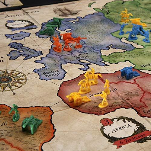 Hasbro Risk Game, Strategy Board Game; Updated Figures Improved Mission Cards; War Crates; for Children Aged 10 and Up, 2-5 Players