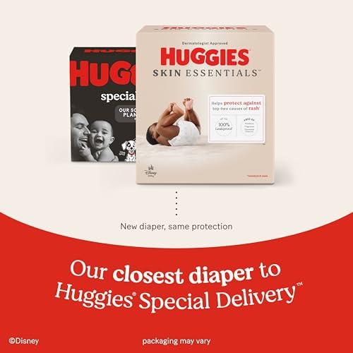 HUGGIES Huggies Size 3 Diapers, Skin Essentials Baby Diapers, Size 3 (16-28 lbs), 58 Count