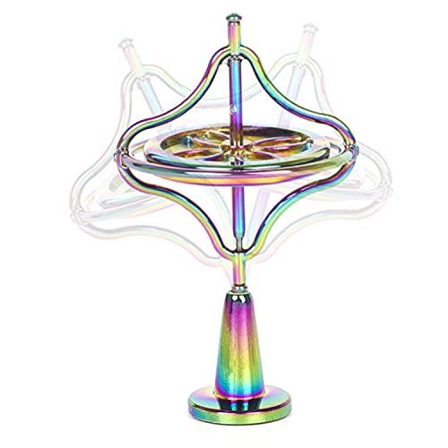 CHANGAIDA CHANGAIDA Metal Gyroscope Anti-Gravity Spinning Top Balance Toy Gift (Colorful)
