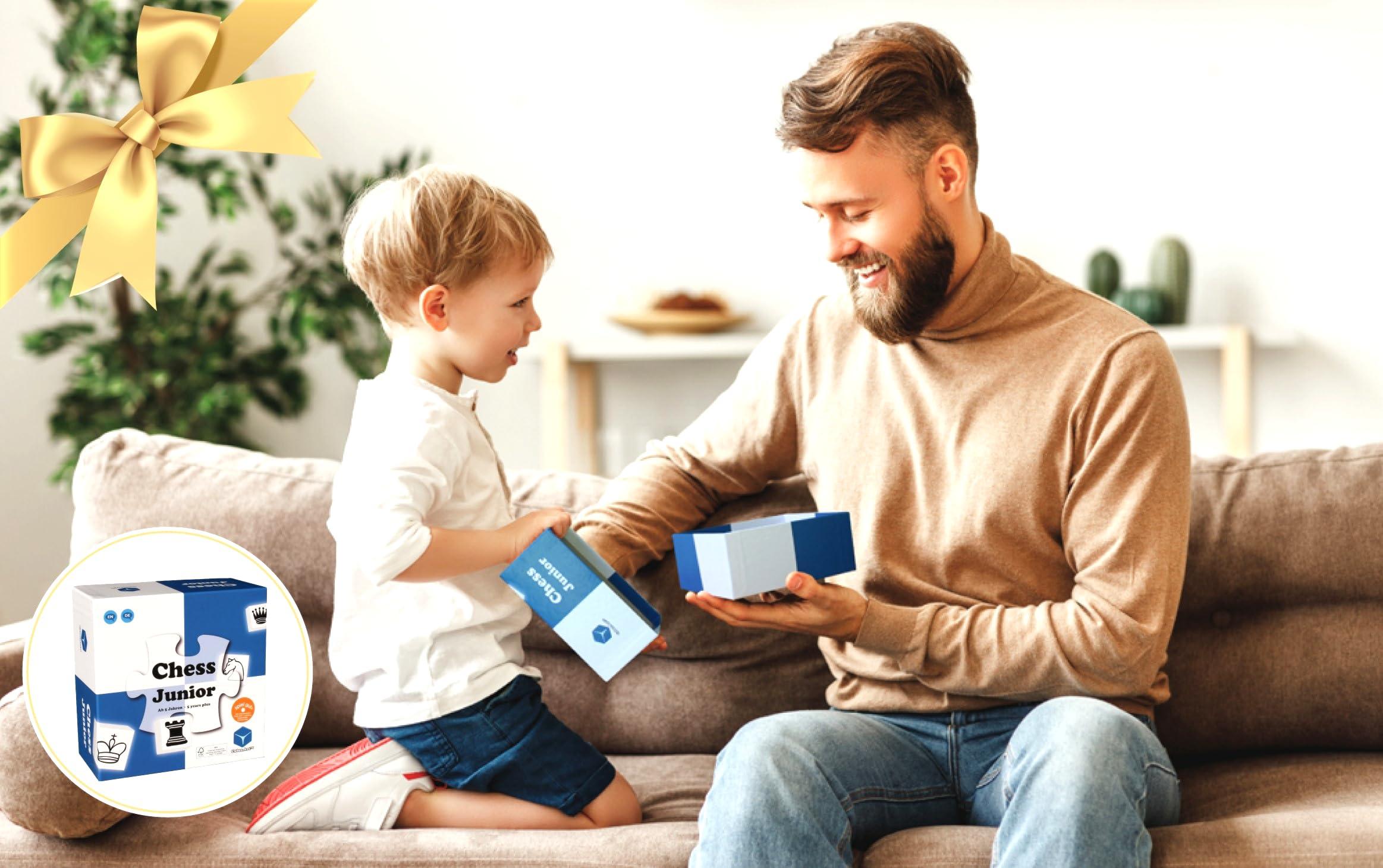 Chess Junior Chess Junior - Chess Set for Kids Ages 4 5 6 7 8, Board Game, Winner of The Brain Child Toy Award, Blue