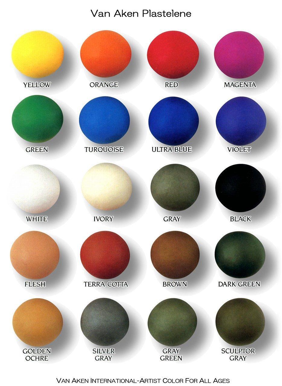 Van Aken Van Aken Plastalina Modeling Clay - Gray, 1 lb, Modeling Clay