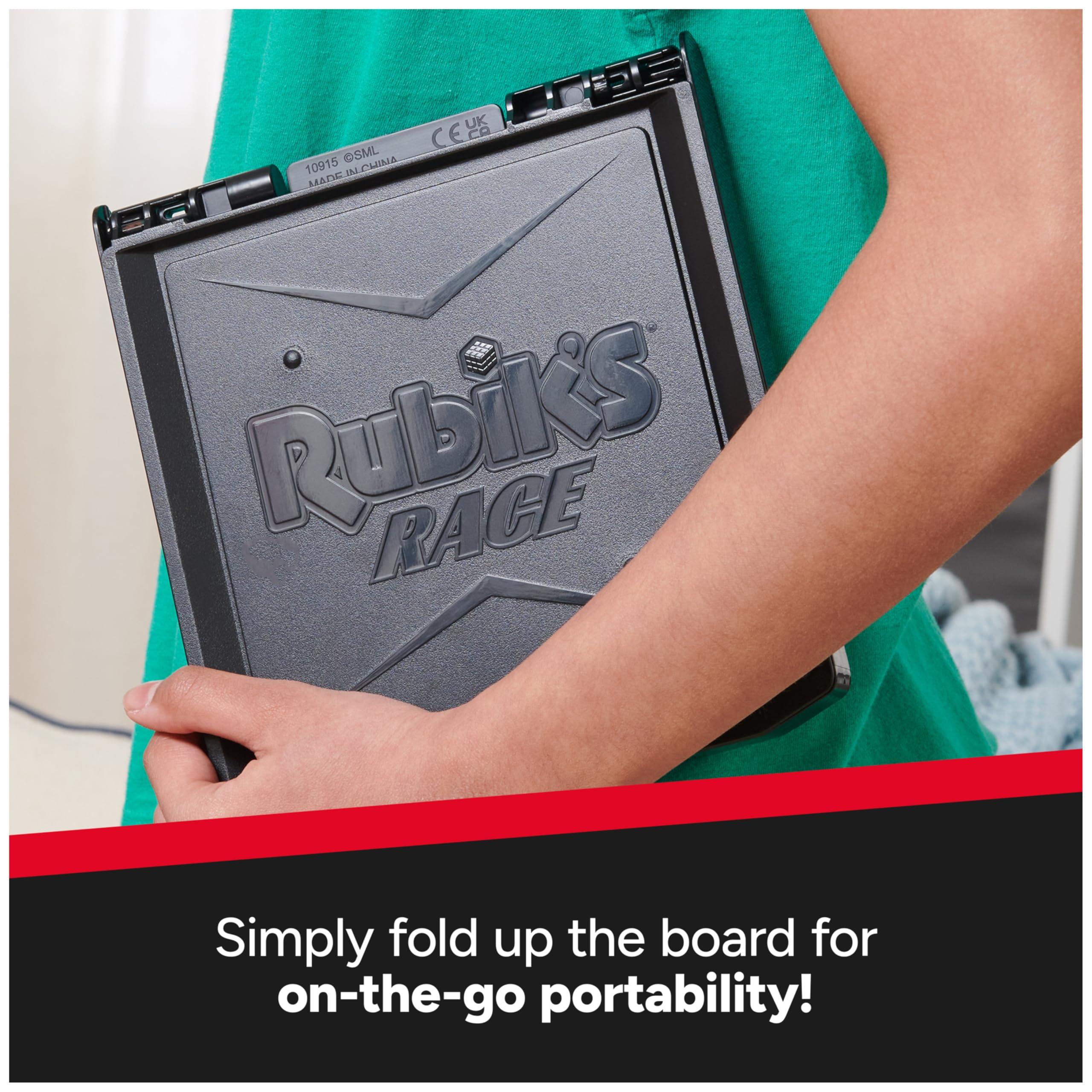 Rubik\'s Rubik\'s Race, Classic Fast-Paced Strategy Sequence Brain Teaser Travel Board Game Two-Player Speed Solving Face-Off, Packaging May Vary, for Adults & Kids Ages 7+