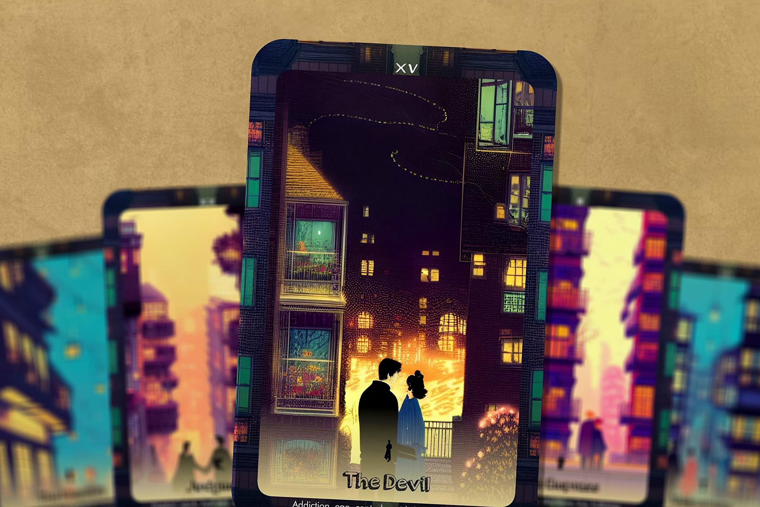 IBIZA TAROT Ibiza Tarot- The Lovers Tarot - 22 Major Arcana| Fortune Telling Tarot Cards Deck for Beginners| Authentic Tarot Experience - Set of 22 Cards