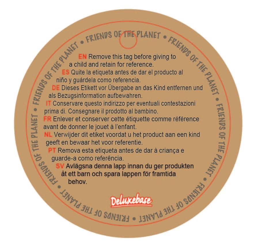 EcoBuddiez EcoBuddiez - Ring Tailed Lemur from Deluxebase. 12 Inch Ring Tailed Lemur Plush Toy. Eco Friendly Child Safe Lemur Stuffed Animal made from Recycled Plastic Bottles.