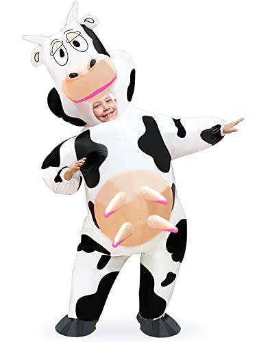 Camlinbo Camlinbo Child Inflatable Halloween Costume Cow for Kids Boys Girls Full Body Blows up Halloween Costumes Cosplay Party