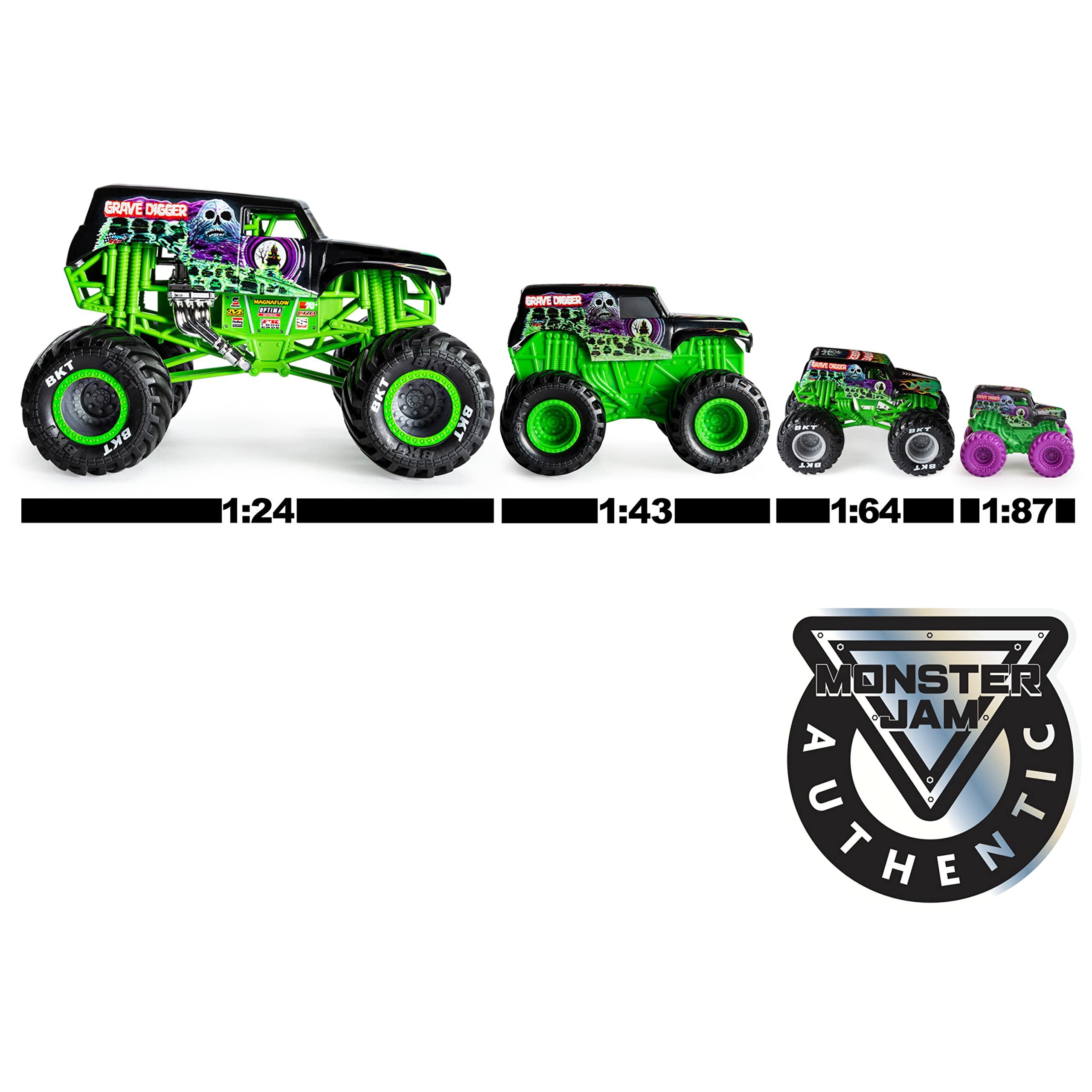 Monster Jam Monster Jam, Official Son-uva Digger Monster Truck, Die-Cast Vehicle, True Heavy Metal Series, 1:64 Scale, Kids Toys for Boys Ages 3 and up
