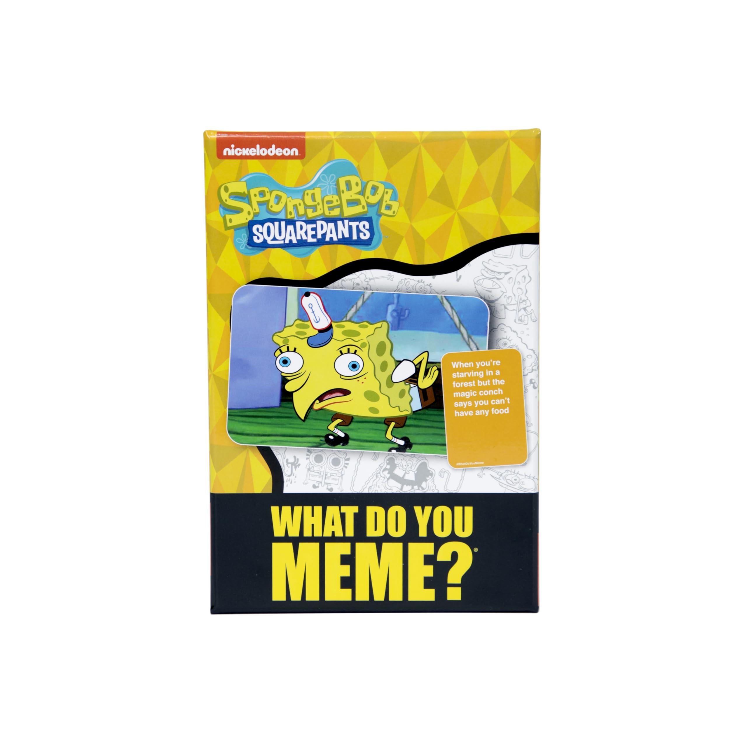 WHAT DO YOU MEME? WHAT DO YOU MEME? Spongebob Squarepants Expansion Pack - Family Card Games for Kids and Adults