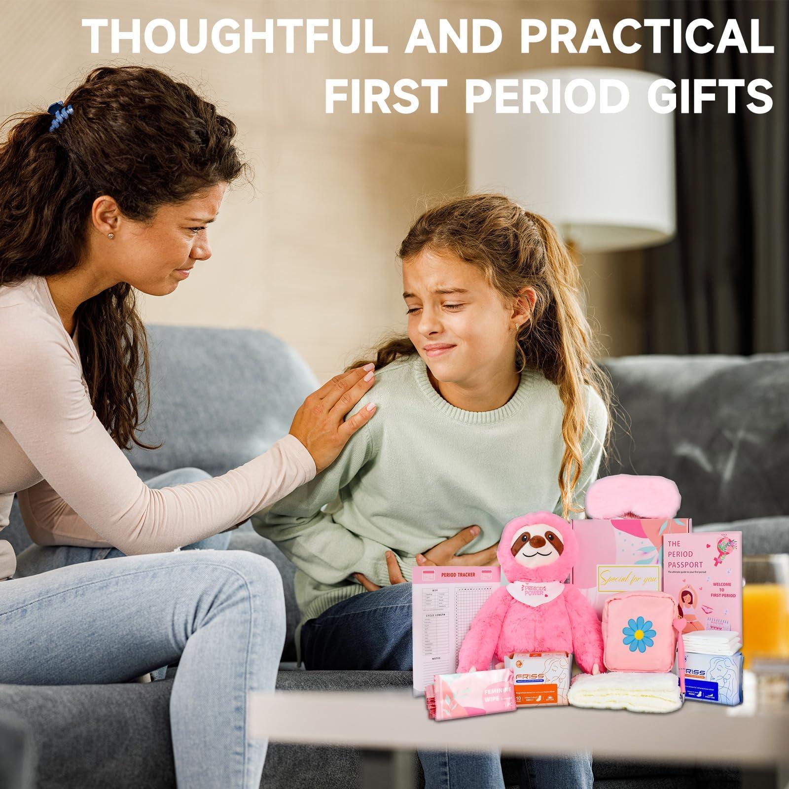 JAJOAGIA JAJOAGIA First Period Kit for Girls 9-12 - Period Starter Kit for Tweens - Period Comfort Kits for Girls 10-12 - First Period Gifts for Girls - Teen Girl Emergency Kit for School
