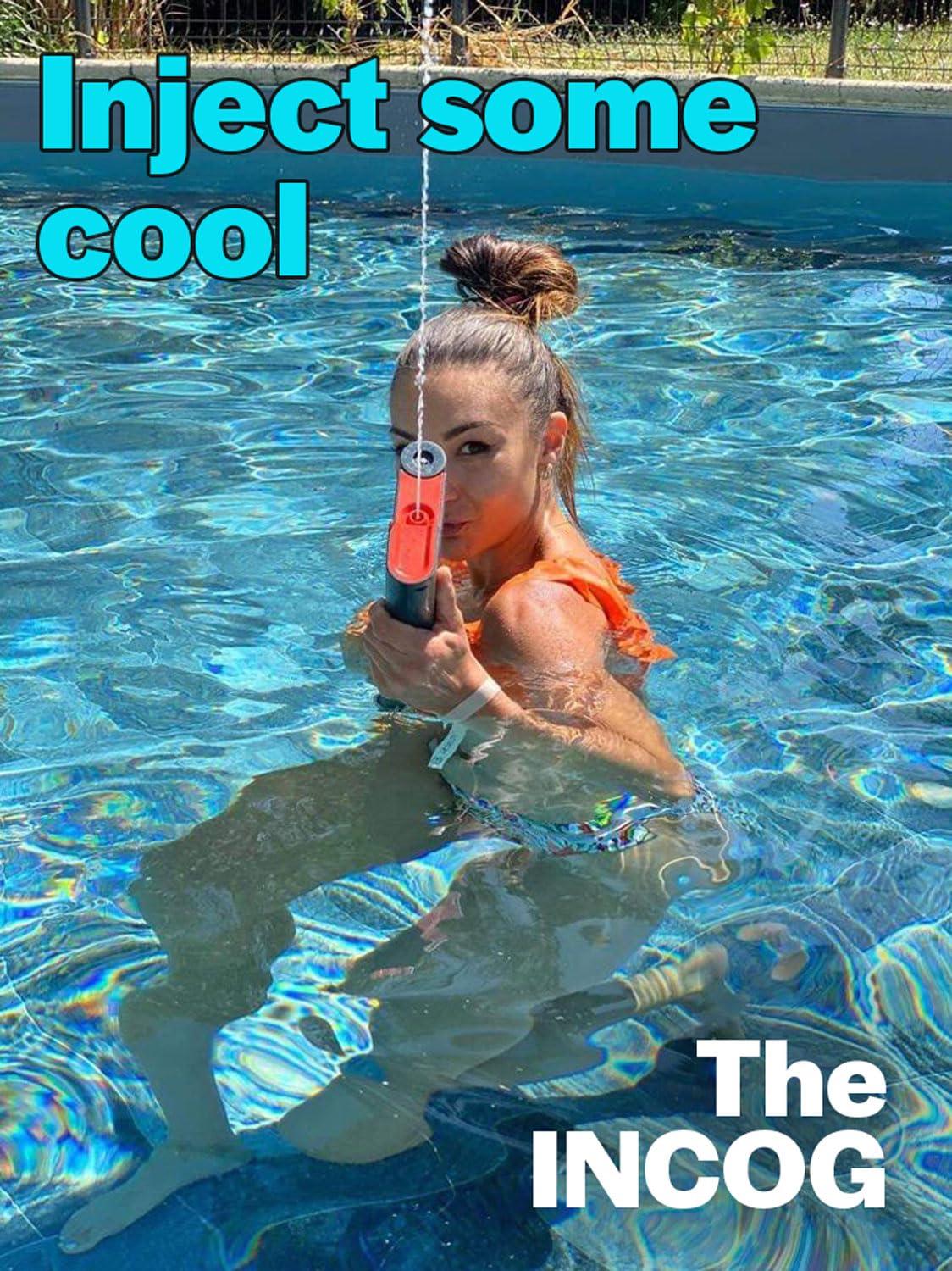 TEAM MAGNUS Team Magnus Incog Water Guns 1200CC - Powerful and Stealthy (1-Pack Red)