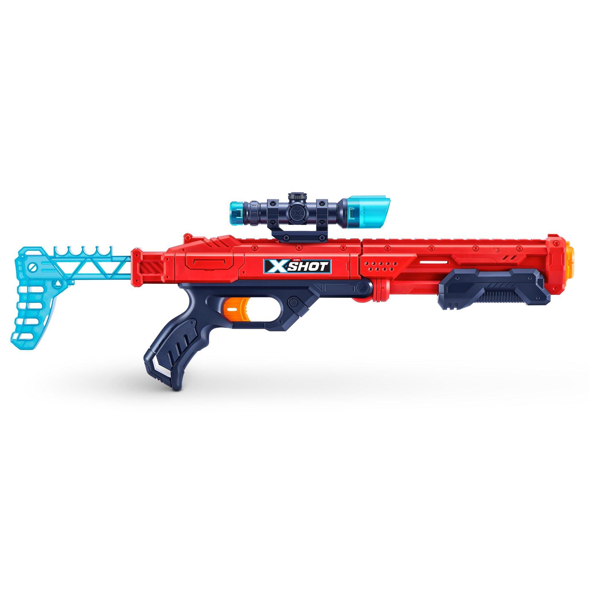 XShot X-Shot Excel Hawk Eye Foam Dart Blaster Red W/Air Pocket Technology(16 Darts) by ZURU - RED