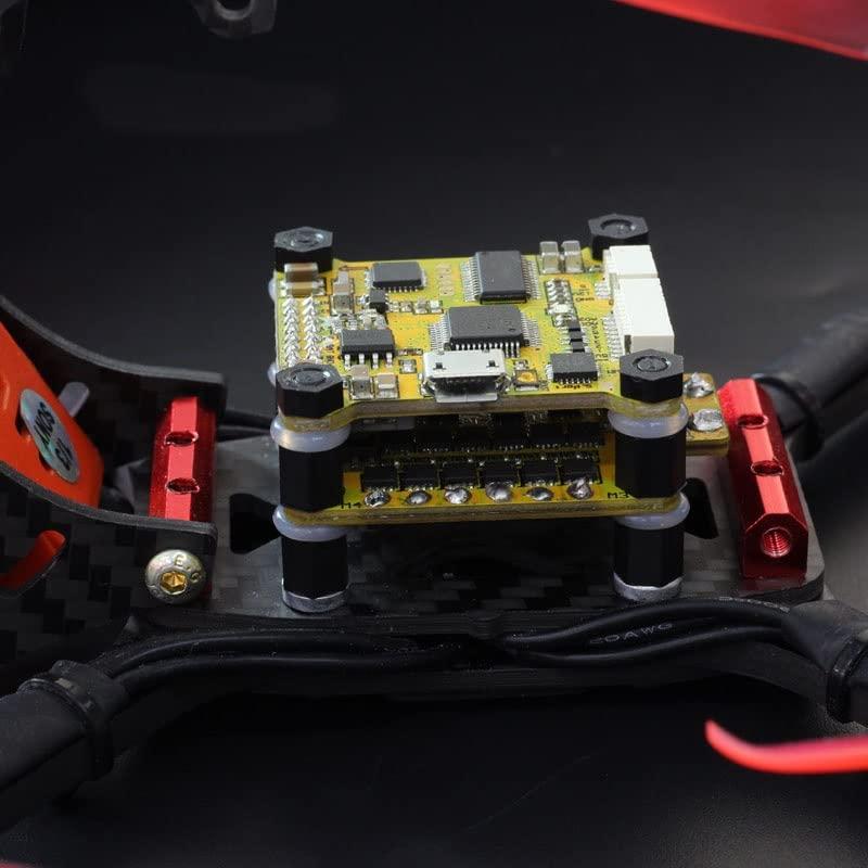 HePbak HePbak 50pcs M2 M3 O Shape Silicone Rubber Washer Shock Absorbor Anti Vibration Damping for F3 F4 Flytower Flight Controller RC Drone Drone Parts (Color : M3 White 50pcs)