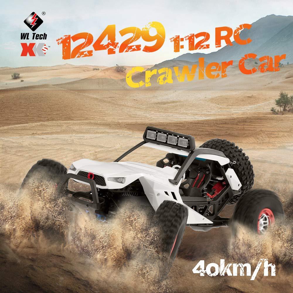 GoolRC GoolRC WLtoys 12429 RC Car, 1:12 Scale 2.4GHz Remote Control Car, 4WD 40KM/H High Speed RC Rock Crawler, All Terrain Off Road Truck for Adults and Kids