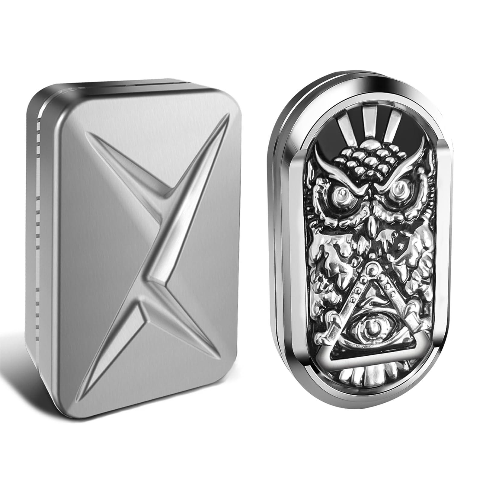 HIDEDC Breakthrough Fidget Slider & Owl Fidget Slider Bundle, EDC Fidget Toys Adults Sensory Toys Home Office Executive Desk Toys Gift for ADHD/ADD/Autism