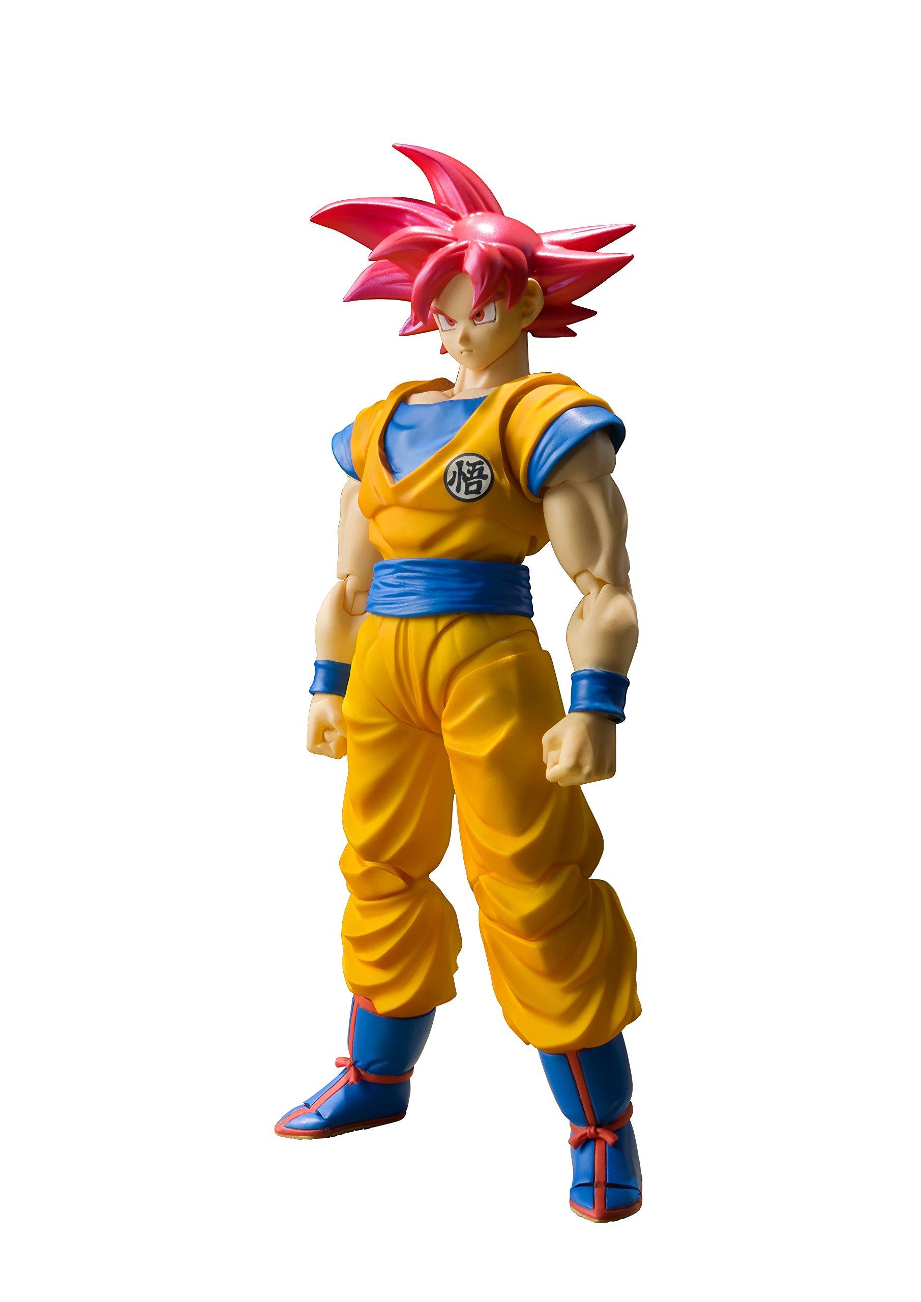 TAMASHII NATIONS Bandai Tamashii Nations S.H. Figuarts Super Saiyan God Son Goku "Dragon Ball Super" Action Figure
