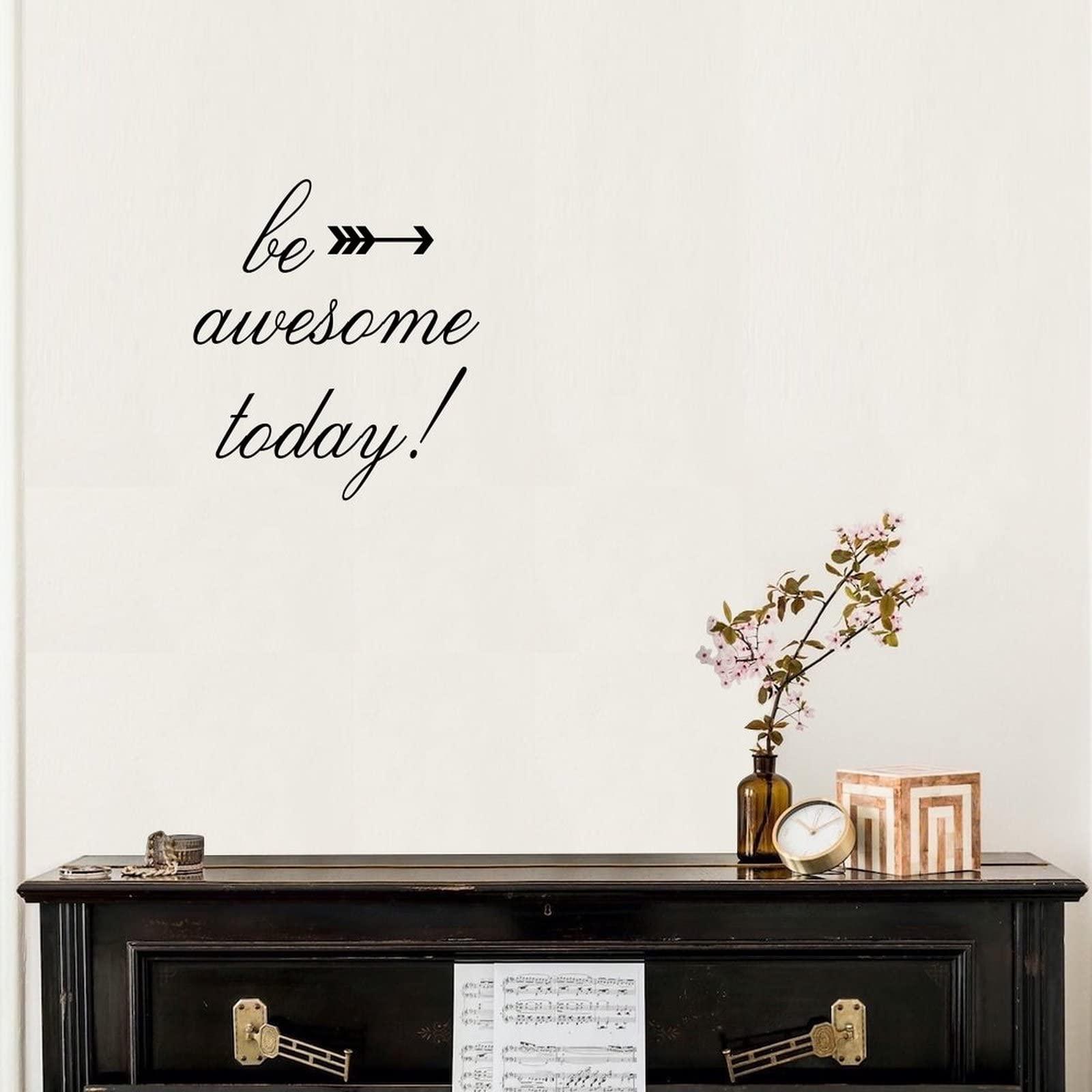 ToysCentral Basics Kids Room Wall Decoration Mural Decals Be Awesome Today Peel and Stick Wall Stickers for Dorm Bedroom Party Mirrors Vinyl