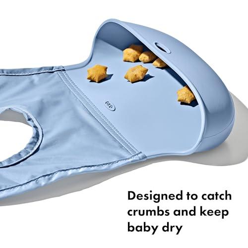 OXO Tot OXO Tot Roll-Up Bib - 2 Pack - Blossom and Dusk