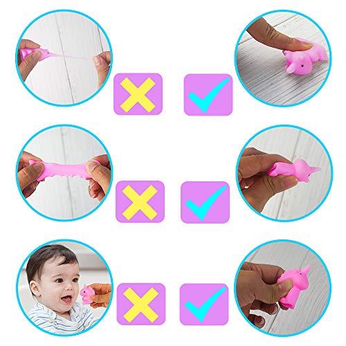 Mypre Unicorn Mochi Squishy Hand Toys Mini Mochi Squishies Squeeze Toy Birthday Party Favors for Kids Kawaii Squishys Stress Reliever, Pack of 10