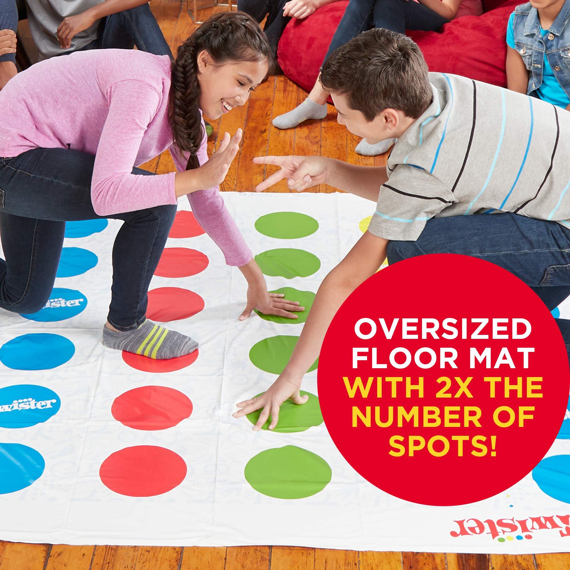Hasbro Gaming Hasbro Gaming Twister Ultimate: Bigger Mat, More Colored Spots, Family, Kids Party Game Age 6+; Compatible with Alexa (Amazon Exclusive)