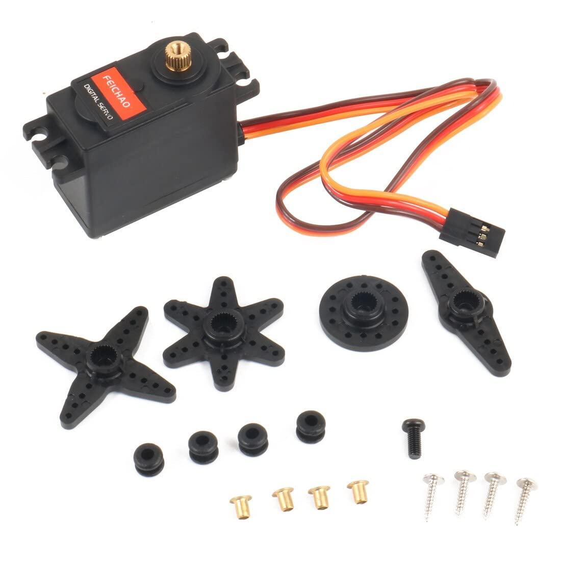 MountRuby Replacement Part For DM0900 9kg / M1500 15kg Metal Gear Servo For 1/8 1/10 RC Car RC Model Spare Part - (Color: DM0900 9kg)