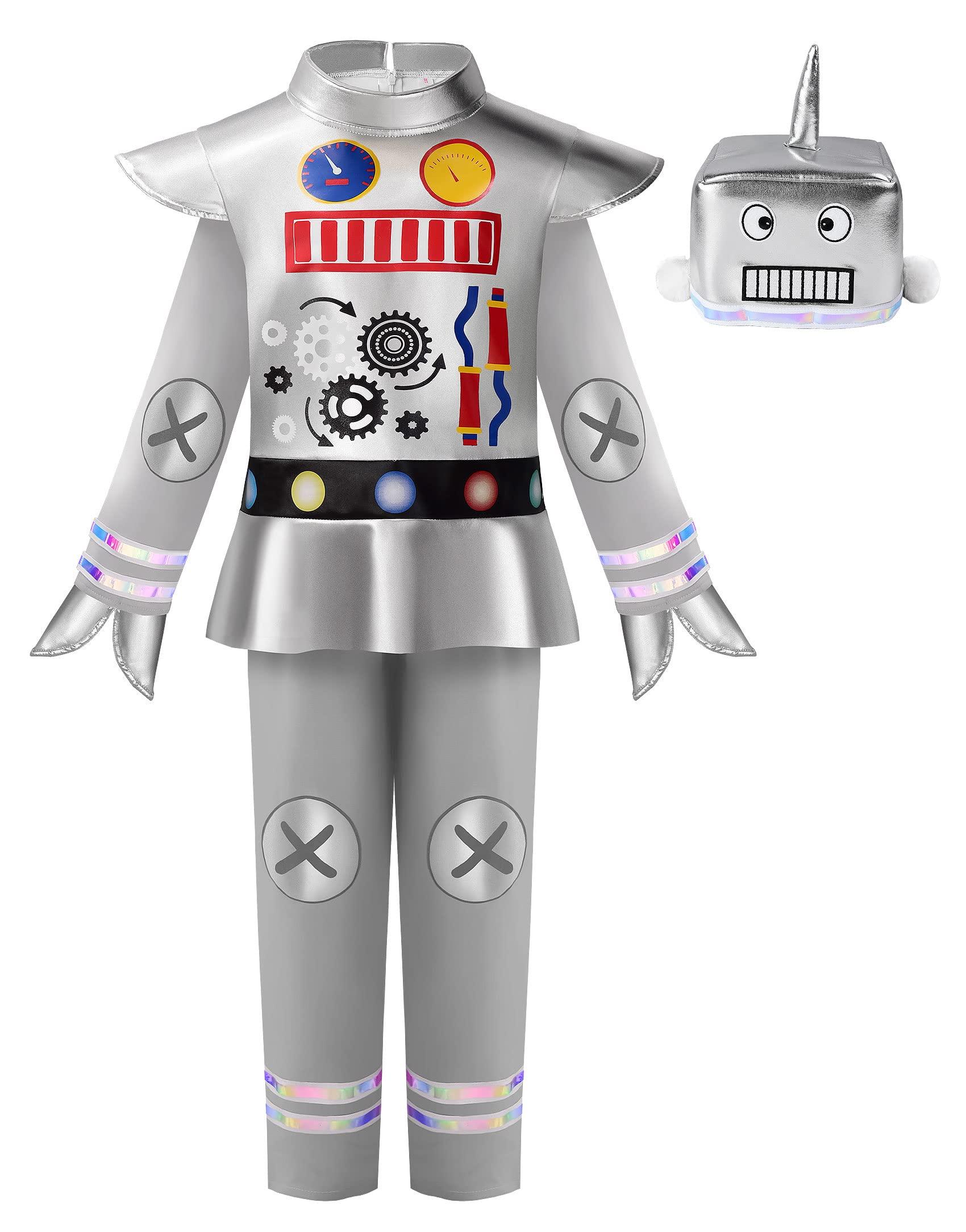 ReliBeauty ReliBeauty Robot Costume for Kids Toddler Boys Costume Toddler,8-9/140