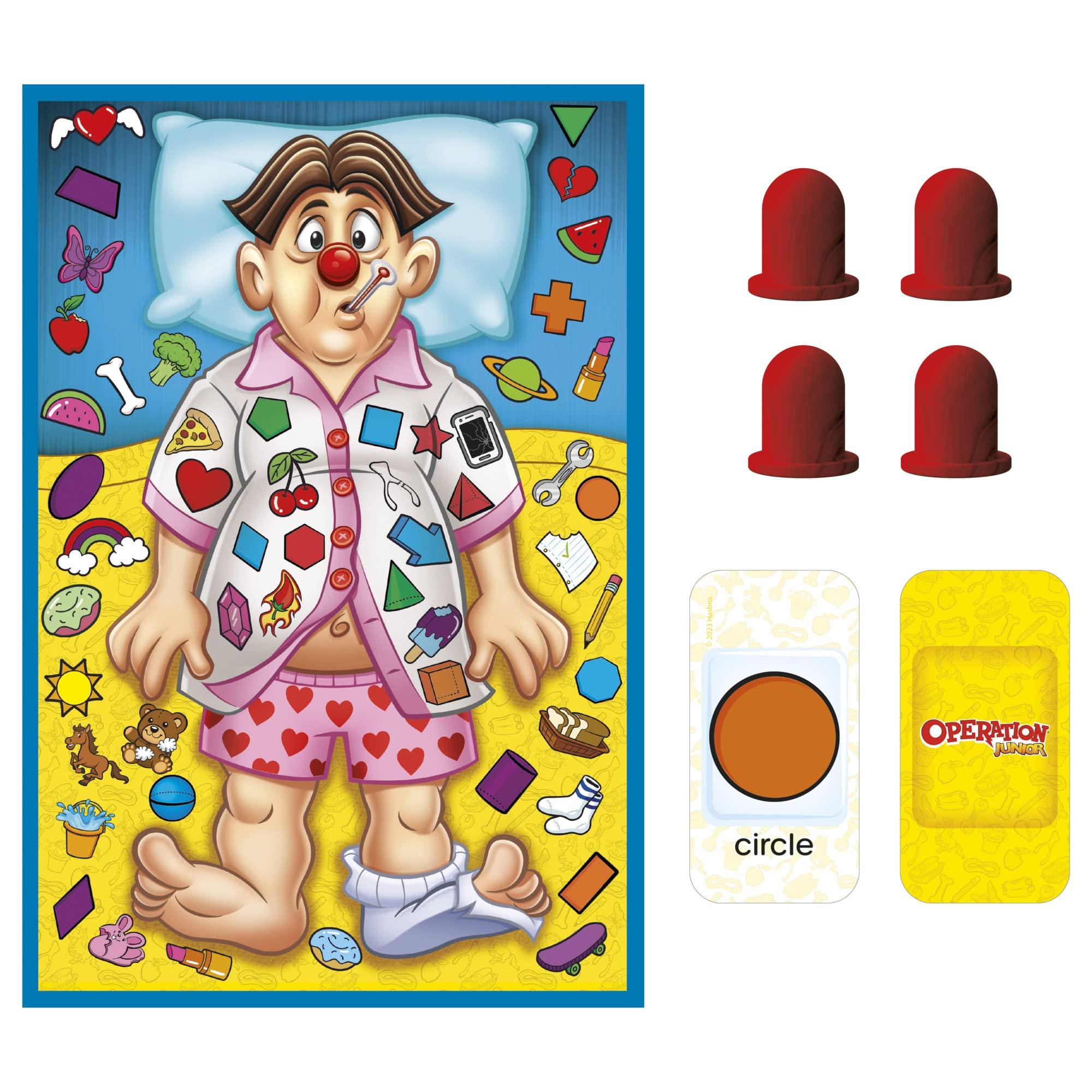 Hasbro Gaming Hasbro Gaming Operation Junior Board Game | Operation Game for Younger Kids | Ages 3 and Up | 2 to 4 Players | Preschool Games | Fun Games for Preschoolers