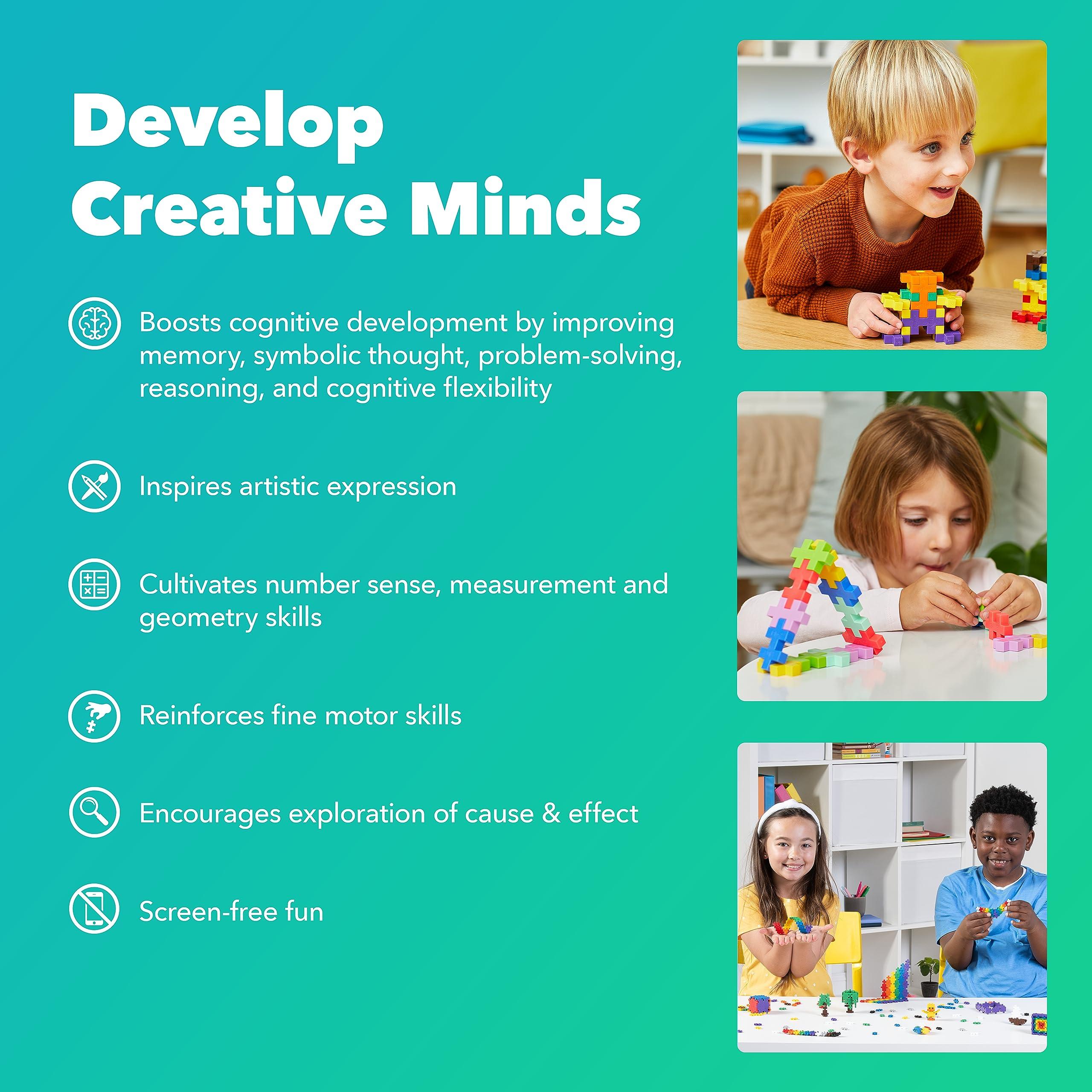 PLUS PLUS Plus-Plus: GO! Vehicles Tub - Educational - 2600pc - Chassis/Wheels, Construction Building STEM Toy Set, Interlocking Mini Puzzle Blocks, Kids Ages 7+