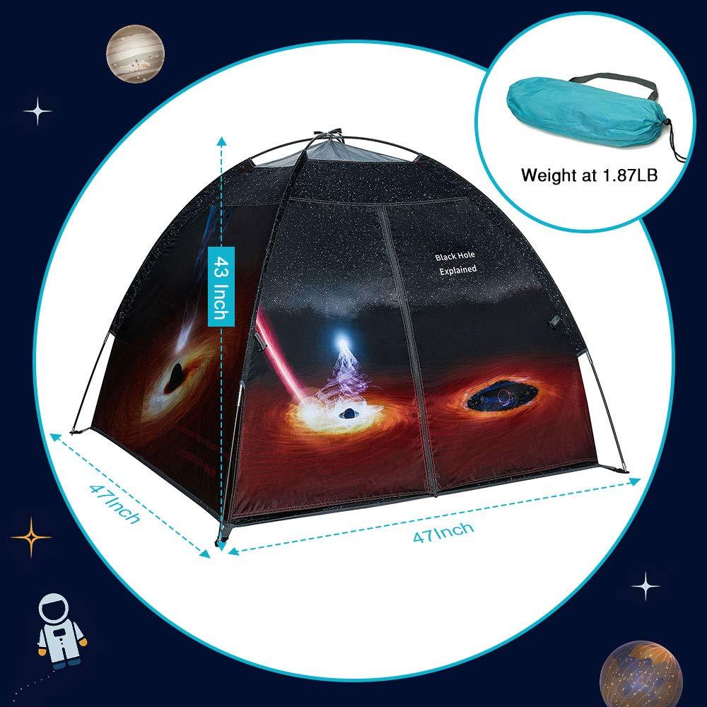 alprang Alprang Space Tent for Kids Sensory Black Hole Pop Up Play Tent Kids Tent for Outdoor Indoor,Space Tent for Boys and Girls-47" X 47" X 43 "