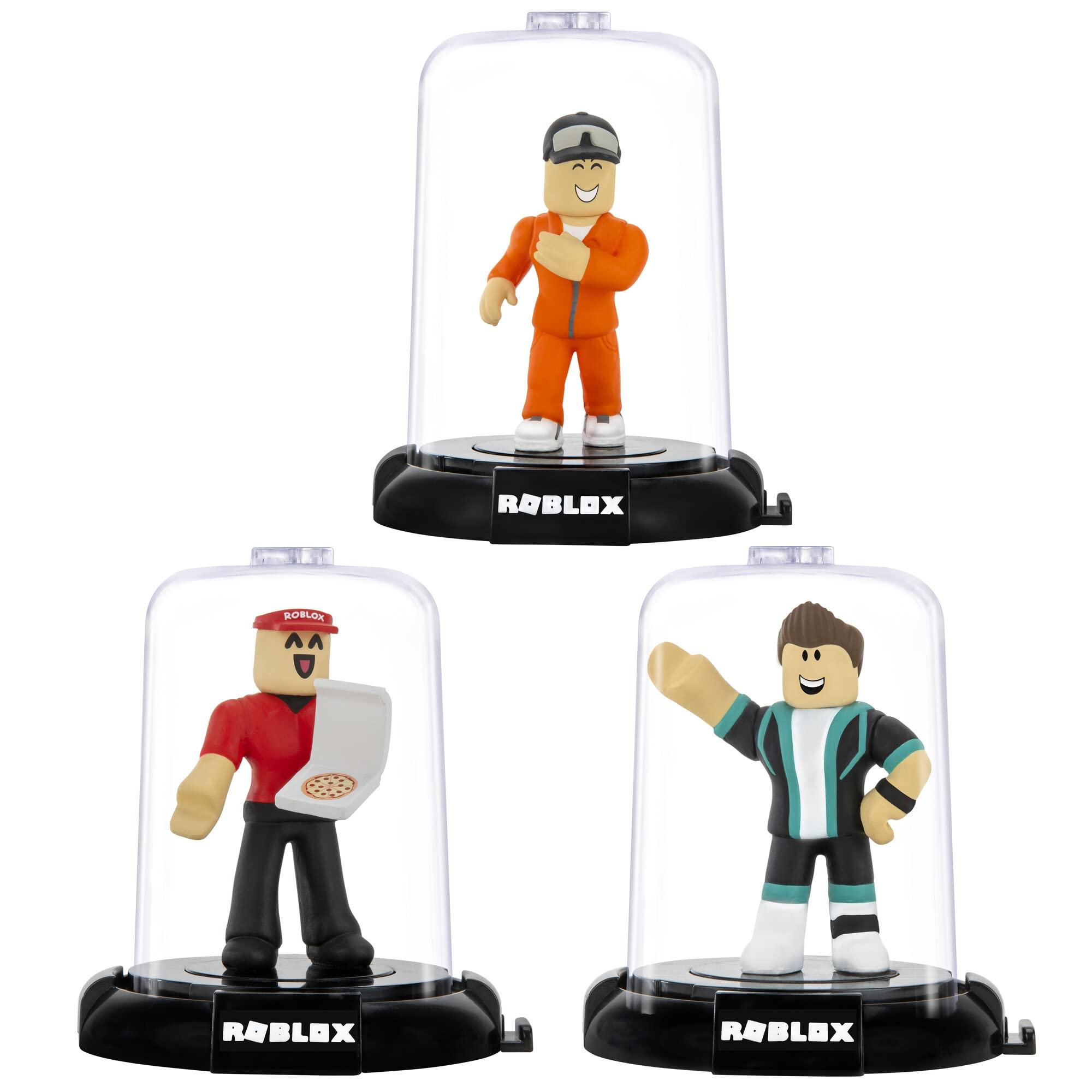 Roblox Roblox Action Collection - 15th Anniversary Domez Collectible Work at a Pizza Place: Pizza Delivery Guy, Welcome to Bloxburg: Tom, Jailbreak: Inmate 3-Pack [Includes 3 Exclusive Virtual Items]