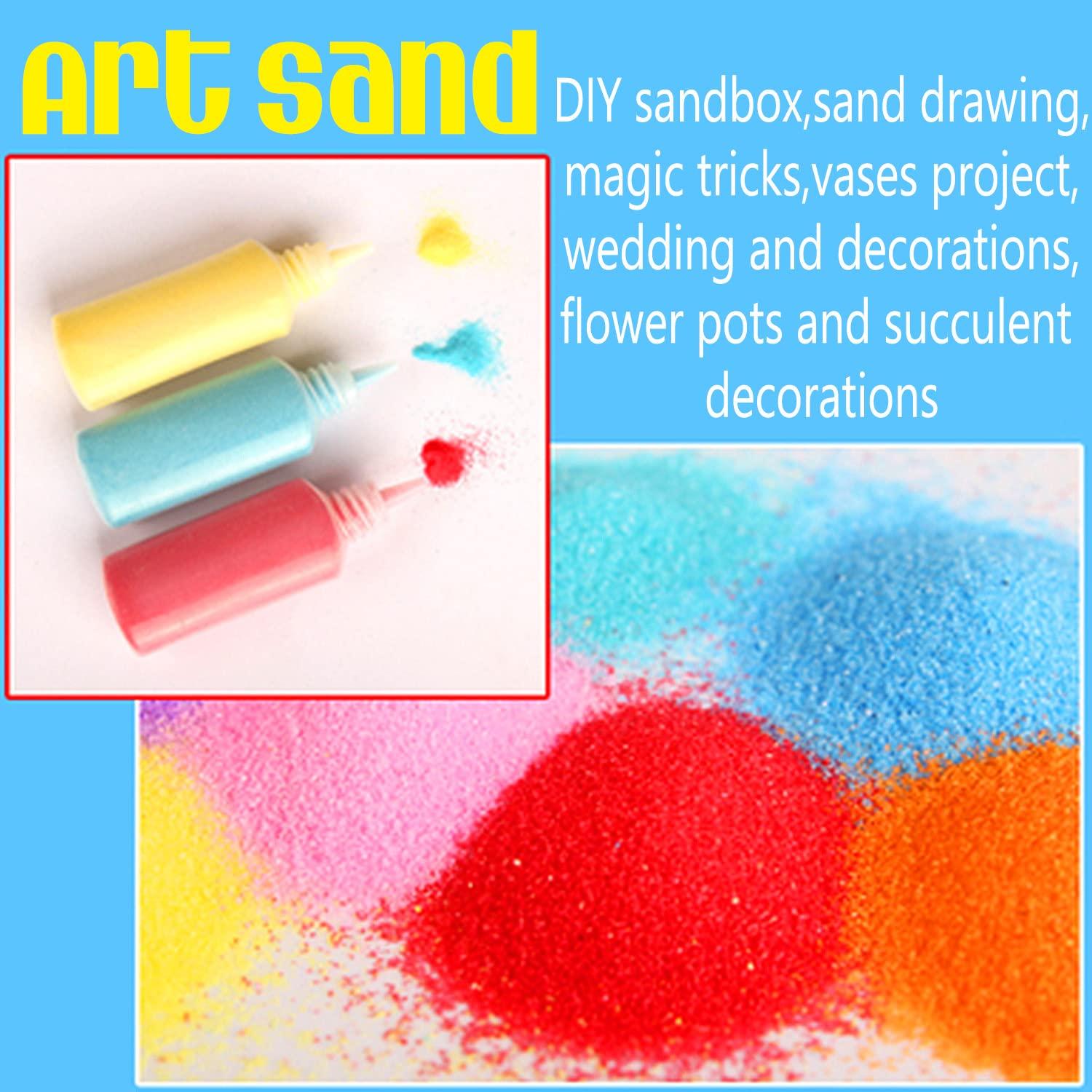 Guuozzli Guuozzli 36 PCS Art Sand,1.25oz DIY Arts and Crafts Kit,Scenic Sand Kit for Kids,DIY Sand Painting,Wedding Decoration Sand Bottles
