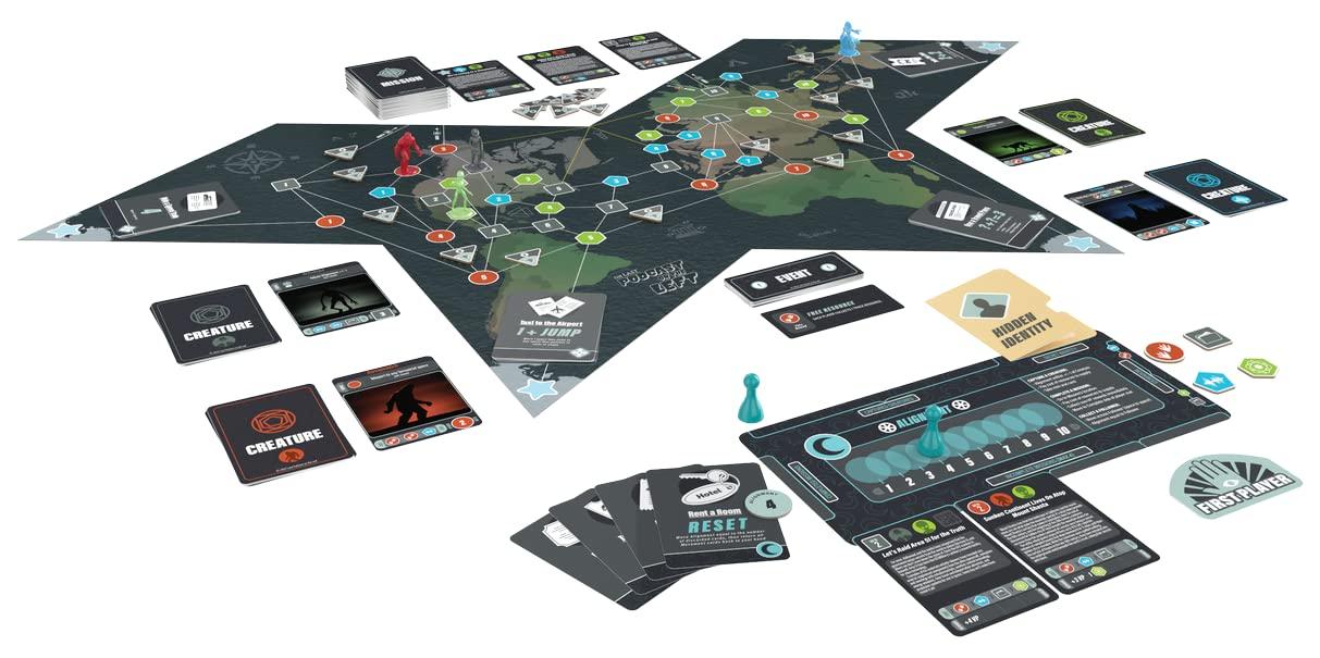 Goliath Goliath The Last Podcast on The Left Presents: The Real Truth - Strategy Game of World Conspiracy Theories and Mysteries with Over 300 Components - Ages 14 and Up, 2-5 Players