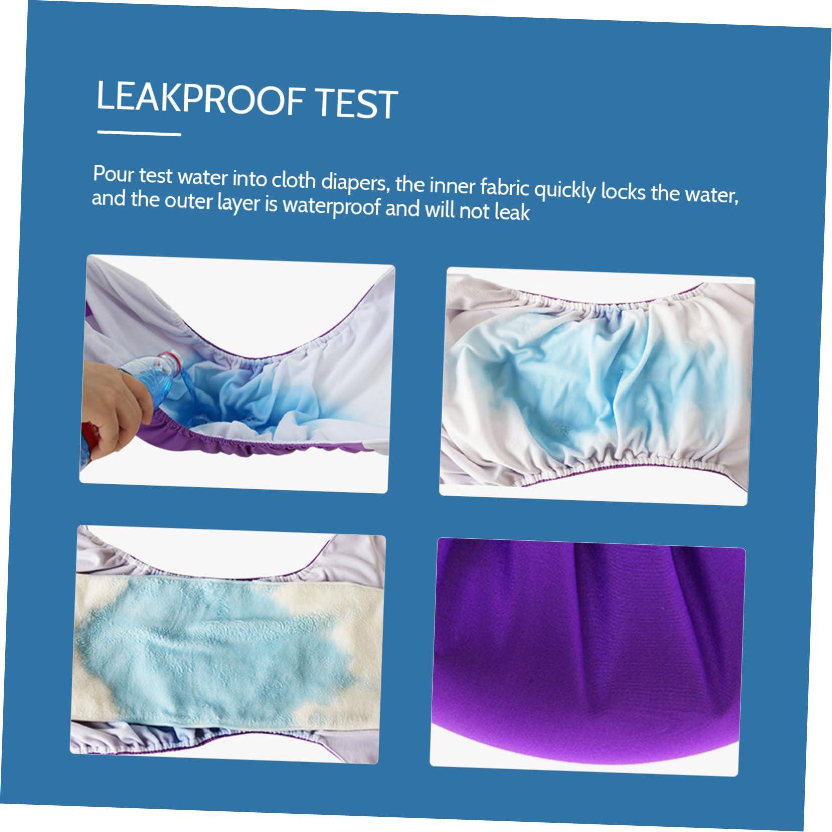 JECOMPRIS JECOMPRIS Adult Cloth Diaper Waterproof Nappy Elderly Incontinence Care Nappies Underwear Reusable Washable Overnight Diapers Pants for Disability Seniors Men Women Blue