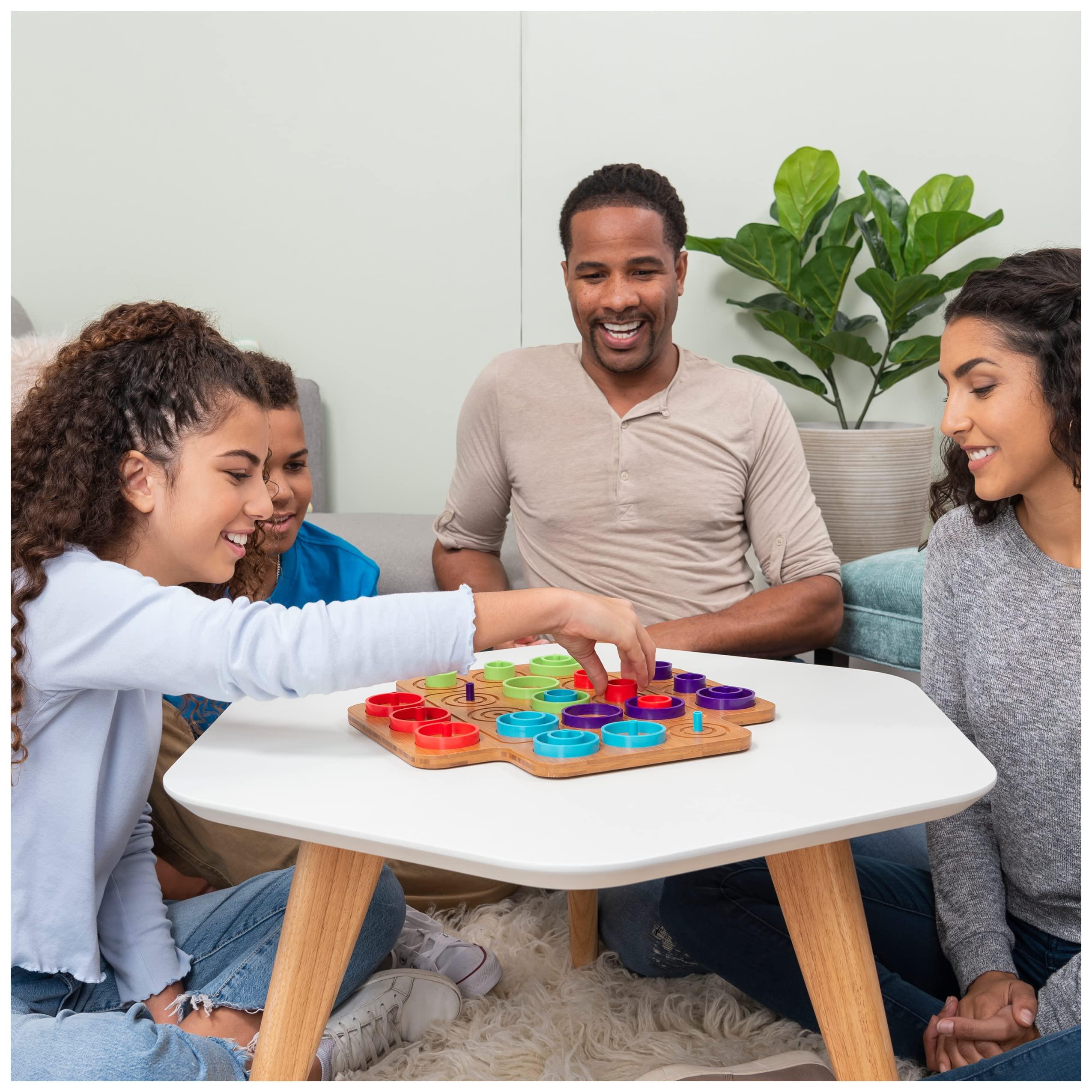 Marbles Spin Master Games, Otrio Wood Strategy Game, Fun Family Board Game, STEM Game, Interactive Puzzle Game, Family Game Night Game for Ages 8+