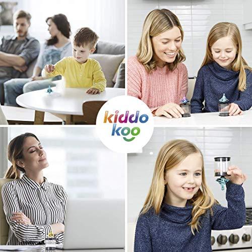 KIDDO KOO KIDDO KOO Tornado Spinning Tops - New Spinning top for Kids and Adults. A Great Decompression Toy forhome or The Office. Spins with Wind! Our Gyro Tops can Forever Spin (Aurora & Gold 2PK)