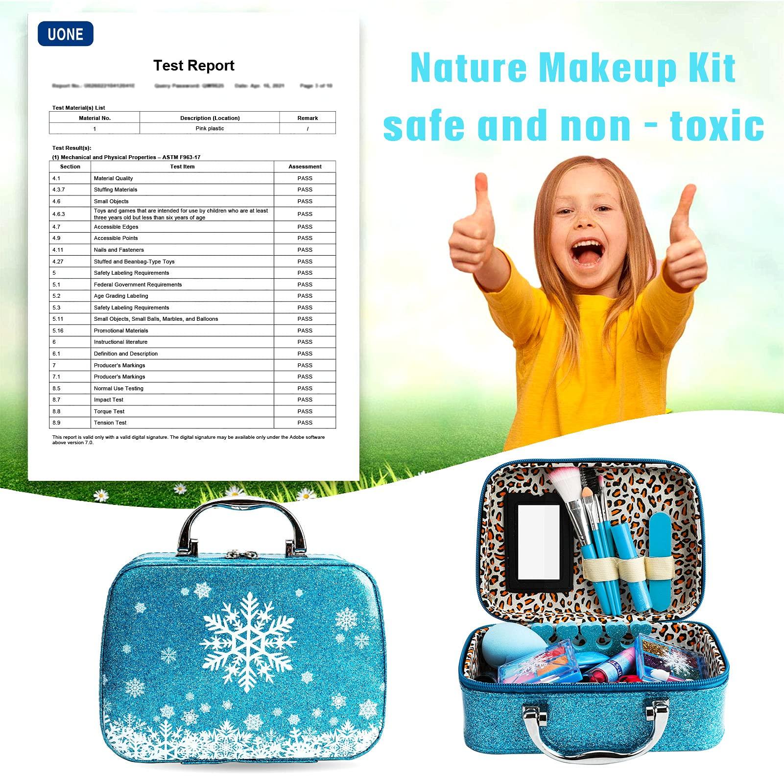 jooful Kids Makeup Kit for Girl Toys 28pcs Real Washable Girls Makeup Toys for Kids, Toddler Girls Pretend Play Children Make Up Set Birthday Gift Toys for Little Girl 3 4 5 6 7 8 9 10 Year Old