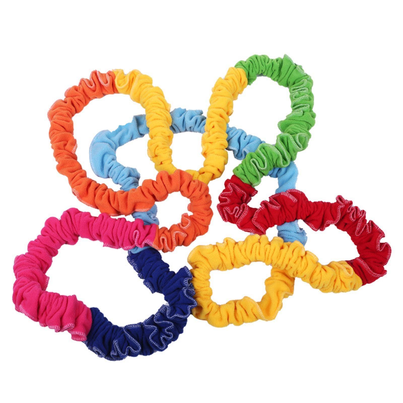 rockible rockible Elastic Cooperative Stretchy Band Differrnt Length Entertainment Toy Multi Color Durable Exercise Band Loop for Outdoor Activities Child, 3M