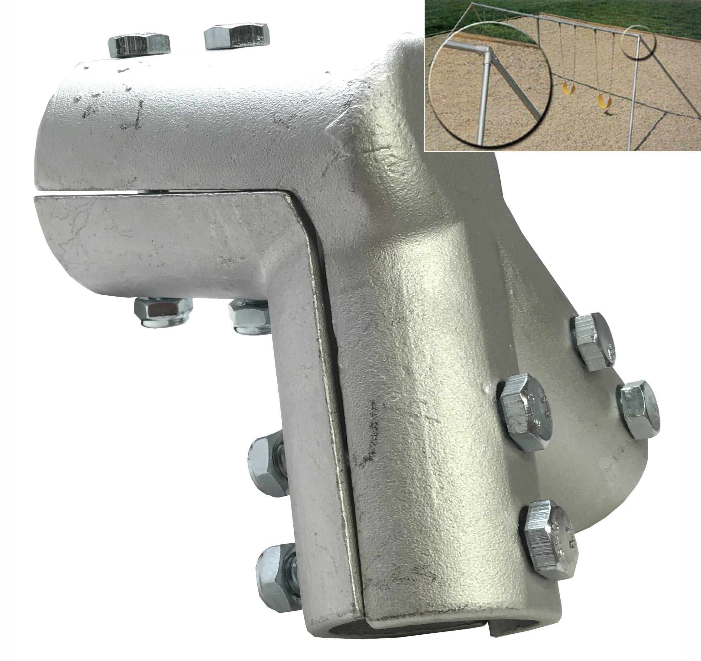 Playkids Pipe Swing Set Hanger Combo - 2 Pipe End Frames + 4 Pipe Swing Hangers - Playground