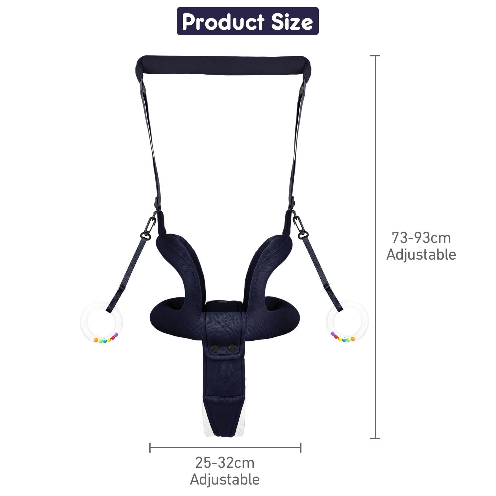 Ocanoiy Ocanoiy Baby Walking Helper, Handheld Baby Walking Harness, Infant Toddler Walker Assistant Belt, Baby Standing Support Help Baby Walk, Walking Assistance for Babies 8-16 Months (Dark Blue)