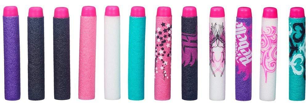 Hasbro Hasbro Nerf Rebelle Toy - 12 Foam Dart Pack- Blaster Refill - Secrets and Spies