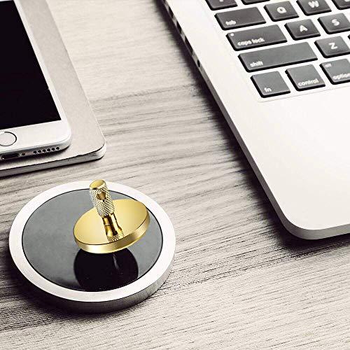 BWBMSOW Brass Spinning Top, EDC Precision Desk Toy, Accurate Portable Copper Top Spinner, Gold Plated Toys, Metal Spinning Tops, Unique Gift for Kids/Adult