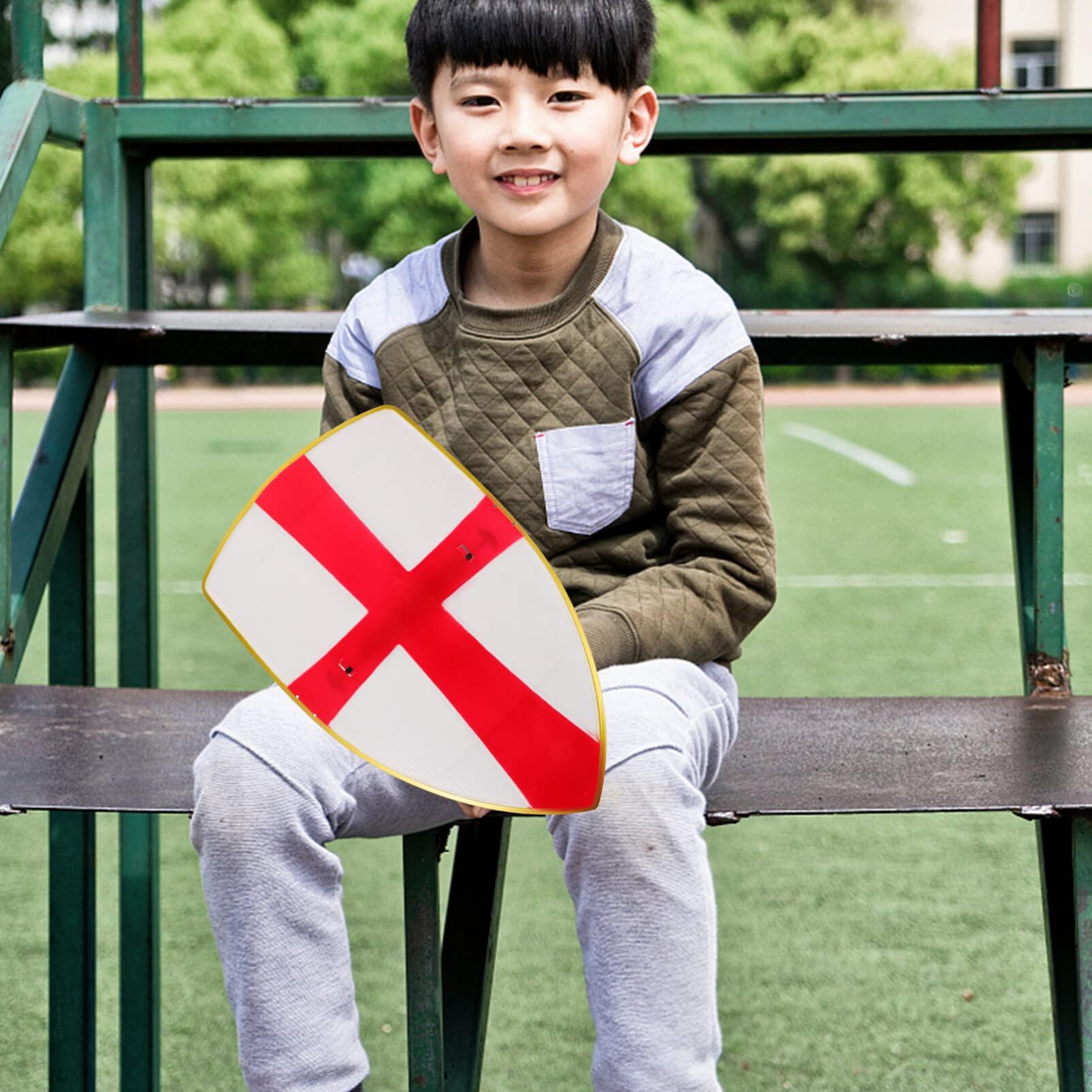 Totority Totority 2pcs Shield Toy Toys for Boys Small Toddler Toys Medieval Costumes Knight Shield Children Toy Small Shield Make up Plastic Safety Mask Knight Toys Shield Toy Kid Toys