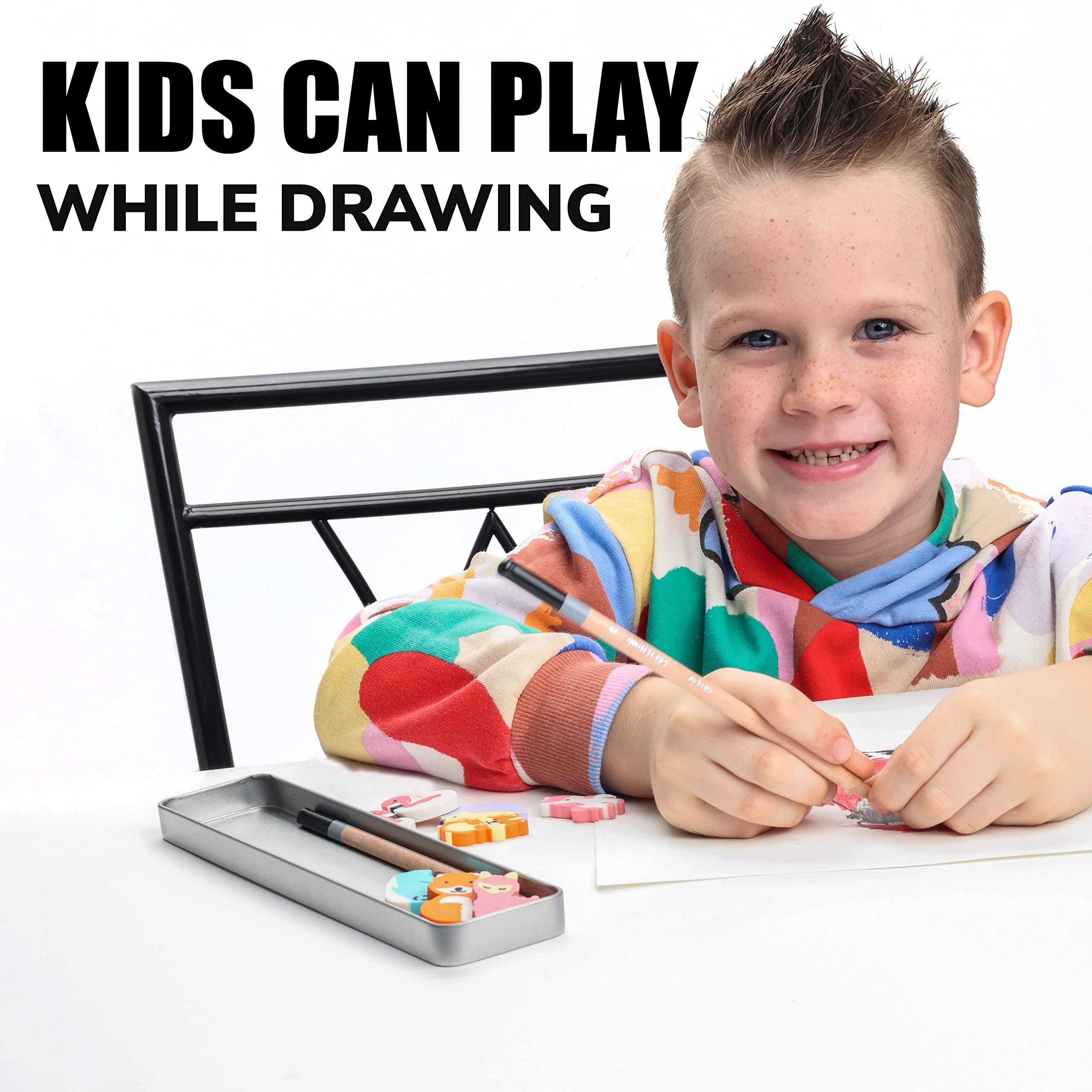 Entervending Erasers for Kids - Pencil Eraser Animals - Dolphin Erasers - 30 Pcs Mini Erasers Kids - Cute Erasers for Classroom Prizes - Mini School Supplies - Vending Machine Toy - Easter Egg Fillers